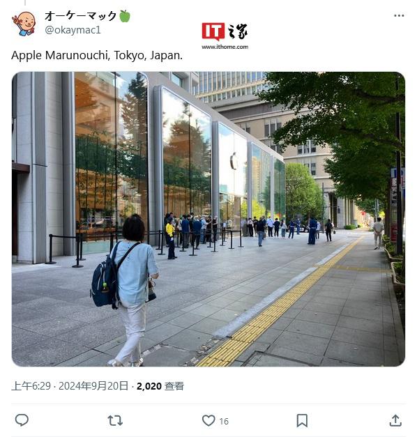 苹果 iphone 16 线下发售概览，第五大道店上灯光秀